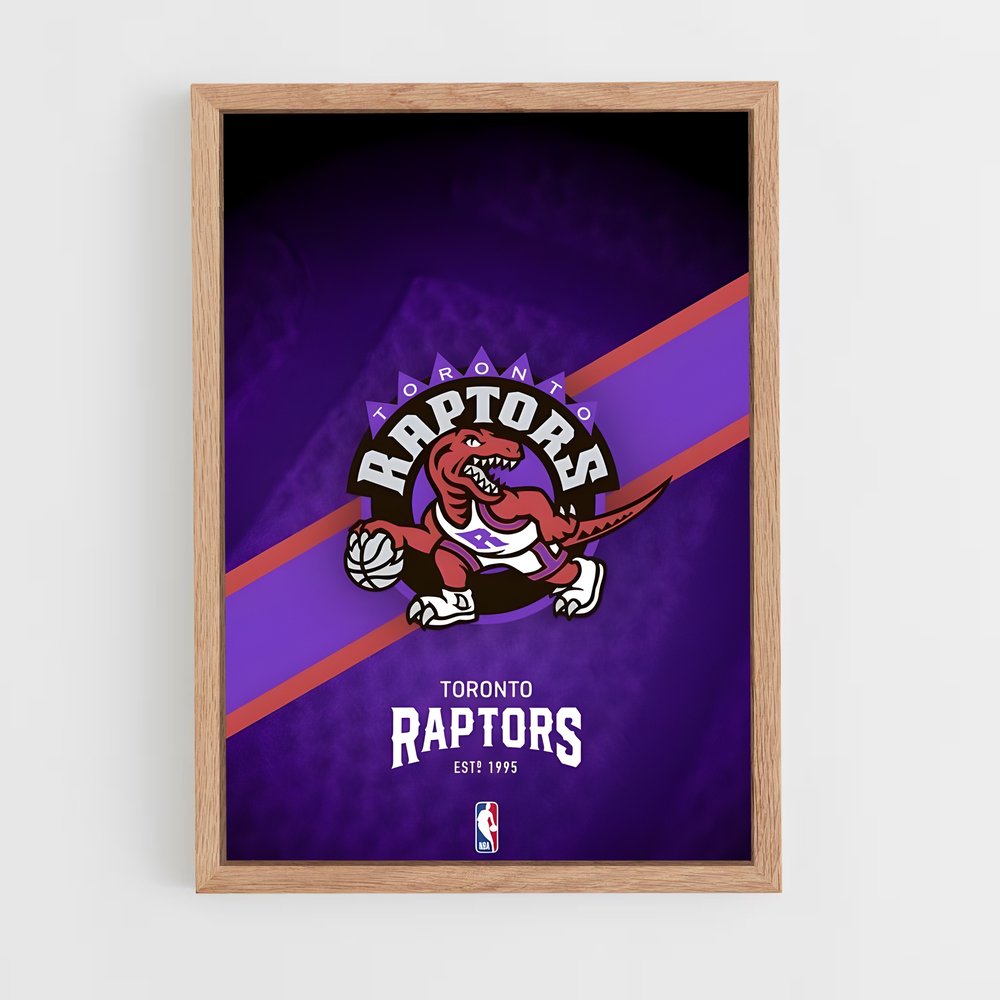 Poster Purple Raptors – affiche Basketball (vue 4)